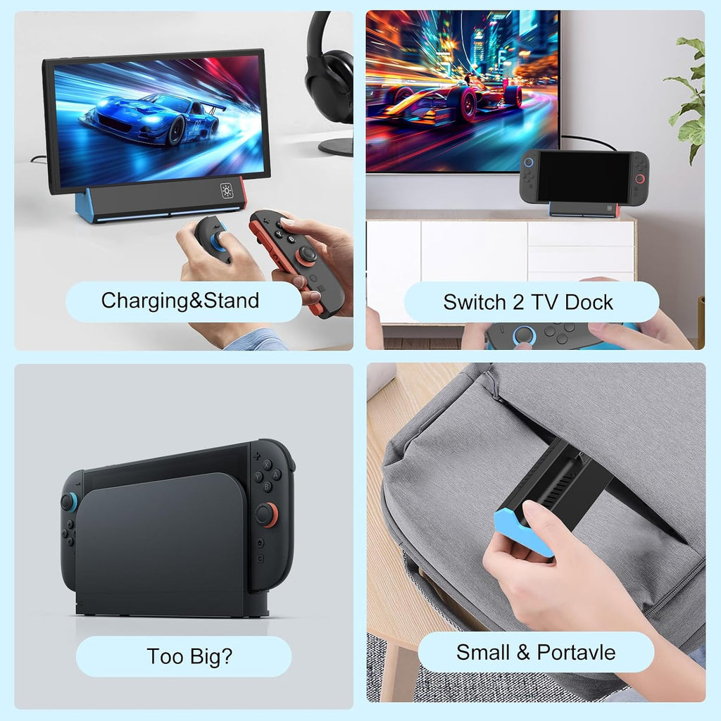 iPLYGAM Estación Dock para Nintendo Switch 2 con HDMI 4K 120Hz