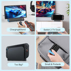 iPLYGAM Estación Dock para Nintendo Switch 2 con HDMI 4K 120Hz