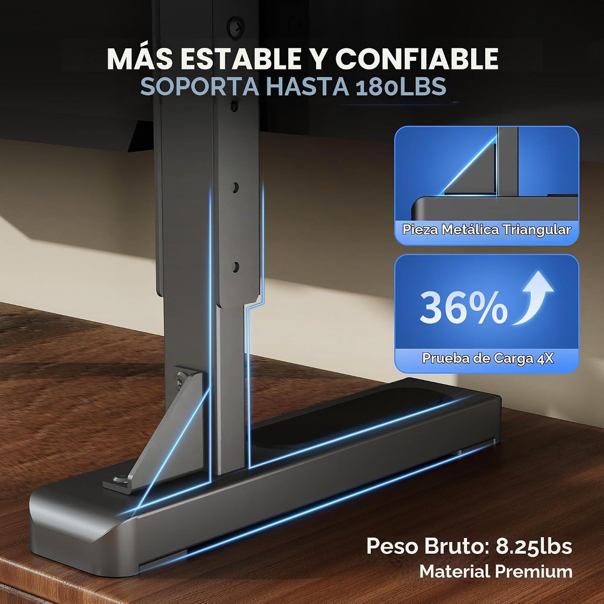 Soporte de TV grande para la mayoría de televisores planos/curvos de 24 a 86, 90, 92 pulgadas, soporte universal de TV resistente, soporta 180 libras, VESA máximo 31.496 x 23.622 in, para