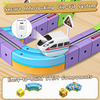 Juego de tren eléctrico para niños de 3 4 5 6 7 8 años de edad