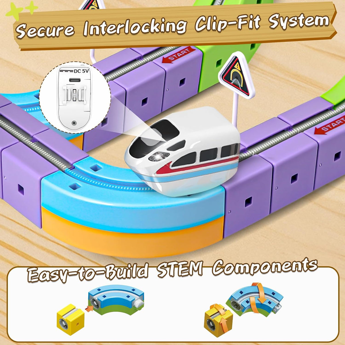 Juego de tren eléctrico para niños de 3 4 5 6 7 8 años de edad