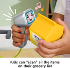 Fisher-Price Juguetes de aprendizaje para niños pequeños Laugh & Learn Contar y Comprar Caja registradora de tienda de juego con 20 piezas para juego de simulación para niños de 2+ años