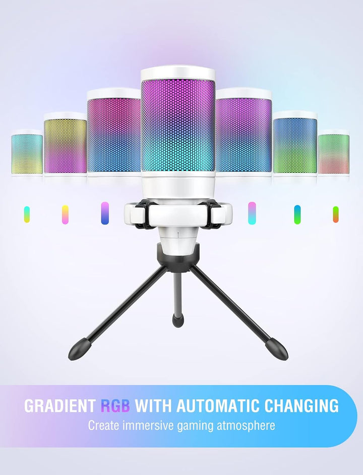 FIFINE AmpliGame - Micrófono USB, grabación de juegos de PC, micróf...