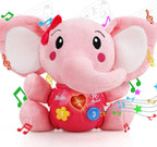 STEAM Life Elefante musical de peluche con luces, bebés de 0 a 36 meses