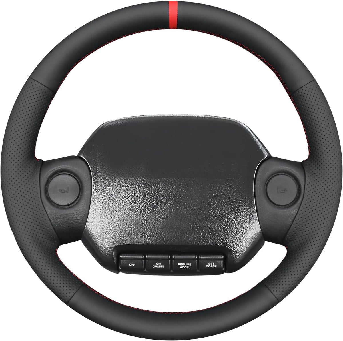 MEWANT Stitch On - Funda para volante de ajuste personalizado para Dodge