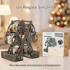 Rompecabezas de madera 3D DIY Ferris Wheel Kit modelo mecánico