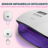 Secador de uñas con gel con LED de 48 W UV y sensor (blanco), de Sunuv