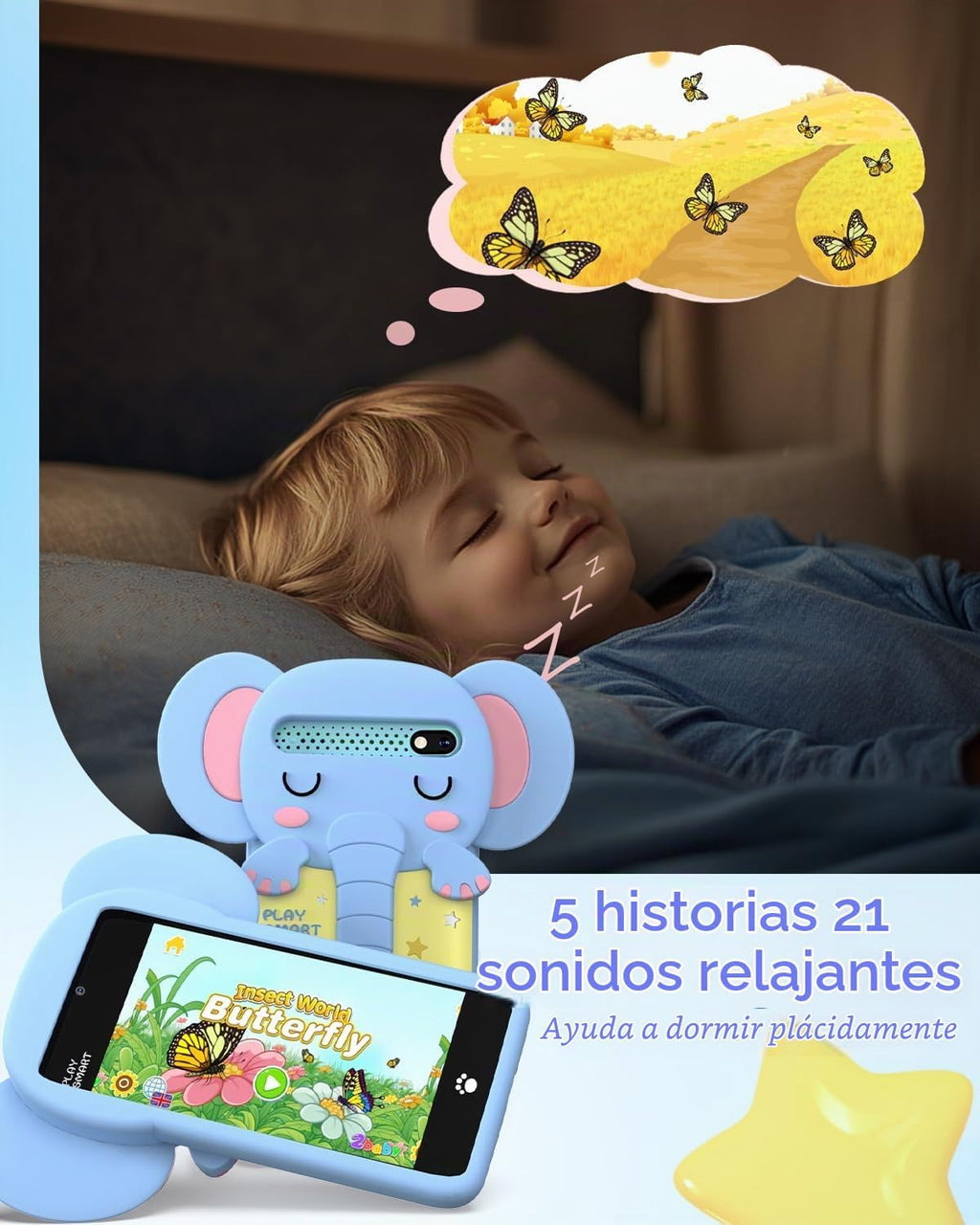 MOMILLA Teléfono de juguetes para niños con pantalla táctil de 3.97