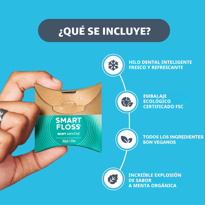 drTung's Smart Floss Mint para dientes \u2013 Hilo dental expan...