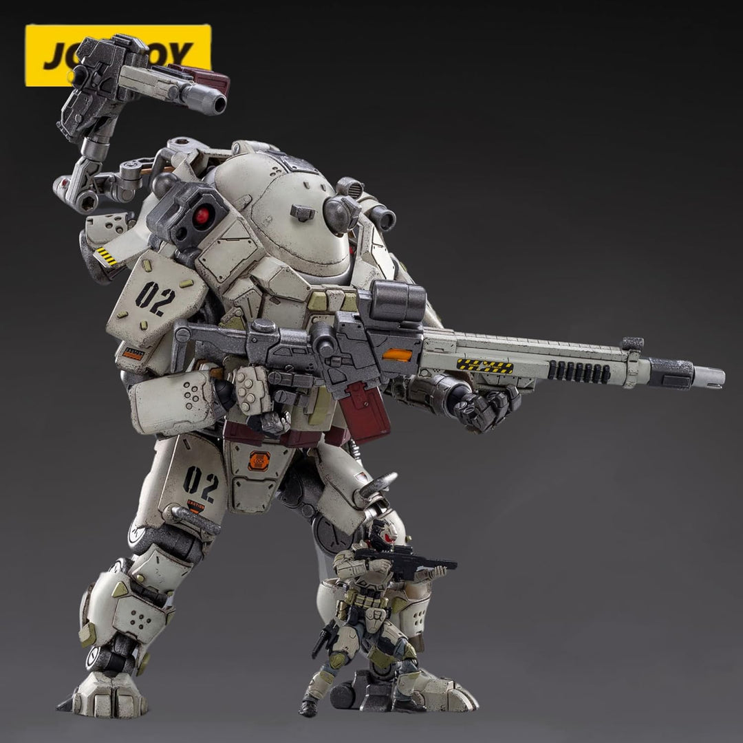 JoyToy 1\/25 Figuras de acción de acero blanco hueso Mechina armadu...