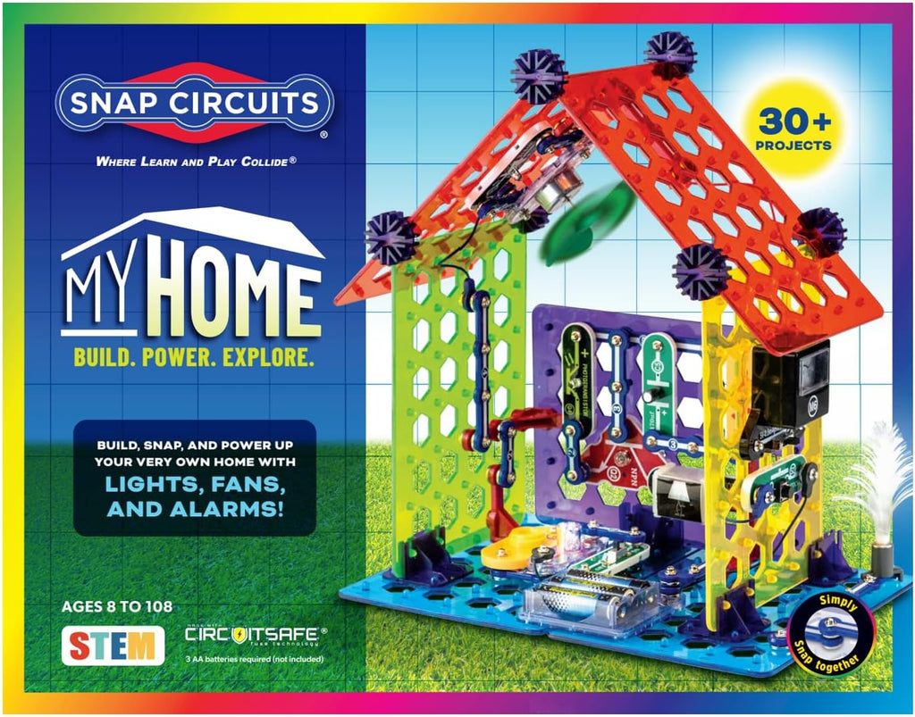 Lámpara Snap Circuits Elenco Kit de construcción de electrónica para el hogar de Snap Circuits para niños a partir de 8 años