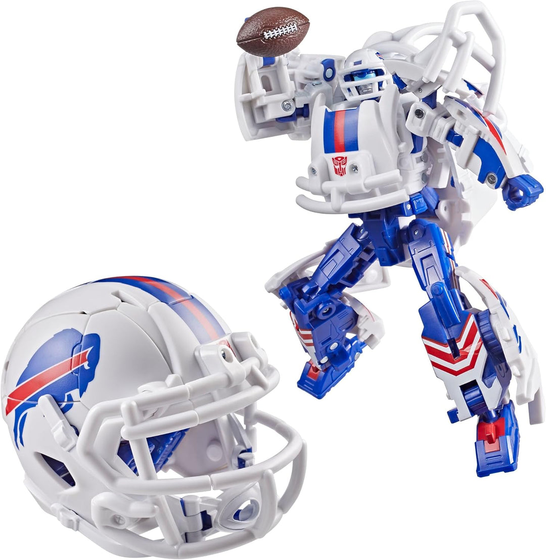 Transformers NFL Buffalo Bills Blizz-Herd, figura de acción de robo...