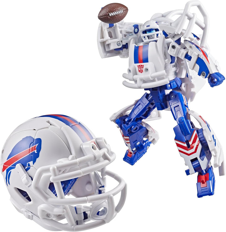 Transformers NFL Buffalo Bills Blizz-Herd, figura de acción de robo...