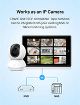 Tapo TP-Link - Cámara de seguridad 2K con giro e inclinación para m...