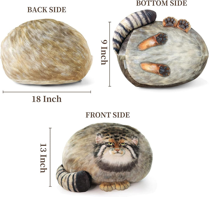 Peluche de Gato Pallas, 45cm\/18 pulgadas Gato de Estepa de Peluche...