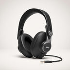 AKG Pro Audio K371 - Auriculares con cable sobre la oreja, con parte posterior cerrada, plegables para grabación profesional en estudio, monitor de estudio, mezcla, podcast, auriculares estéreo para