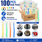 Ziliny 100 unidades de cepillos de dientes desechables con pasta