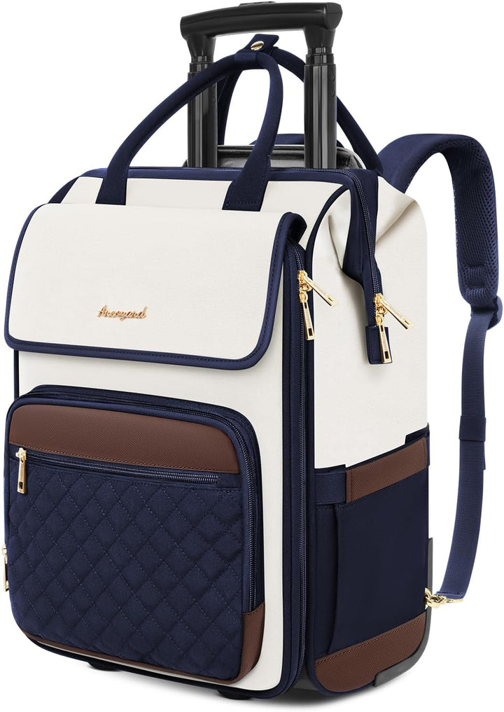 Mochila rodante Arcoyard para mujeres, mochila rodante para viajes...