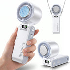 Coolhill Ventilador portátil de mano con enfriamiento Turbo 5500mAh...