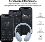 TOZO Auriculares inalámbricos con cancelación de ruido, Solo auriculares, Azul (Titanium Blue)