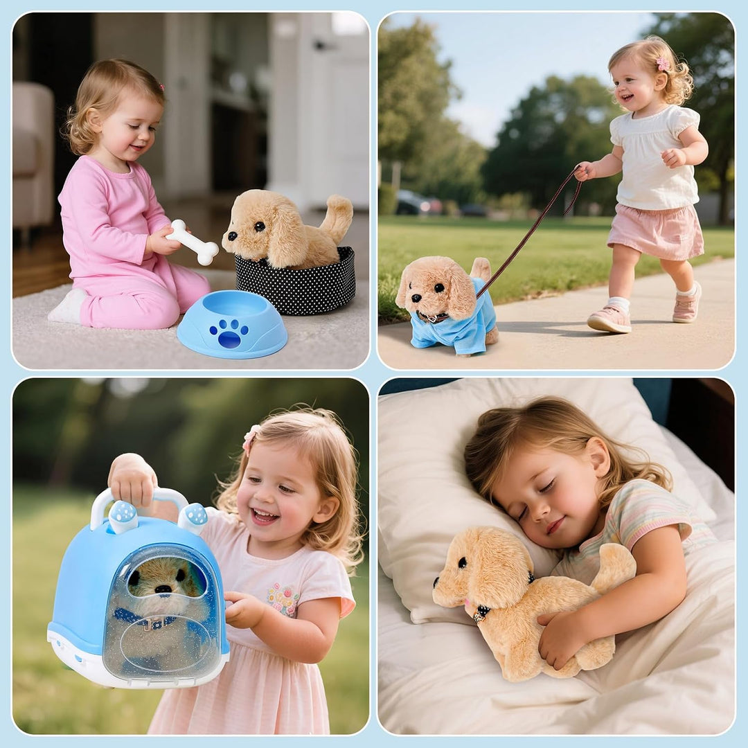 Cleboen 14 piezas de juguetes de perro robot para niños, niñas y ni...