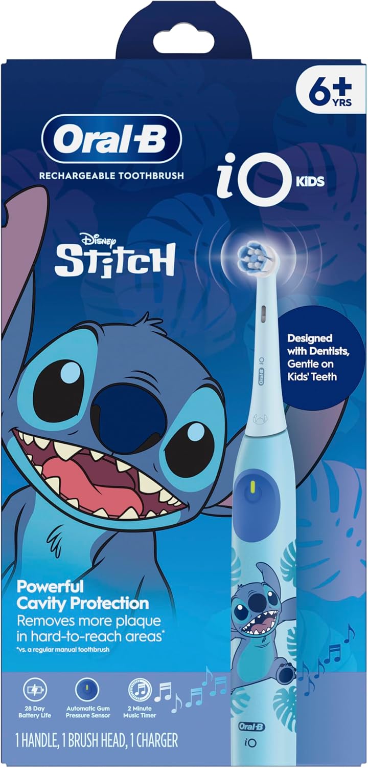 Oral-B iO - Cepillo de dientes eléctrico recargable para niños, Sti...