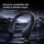 JISULIFE Ventilador de cuello portátil actualizado: collarín manos...