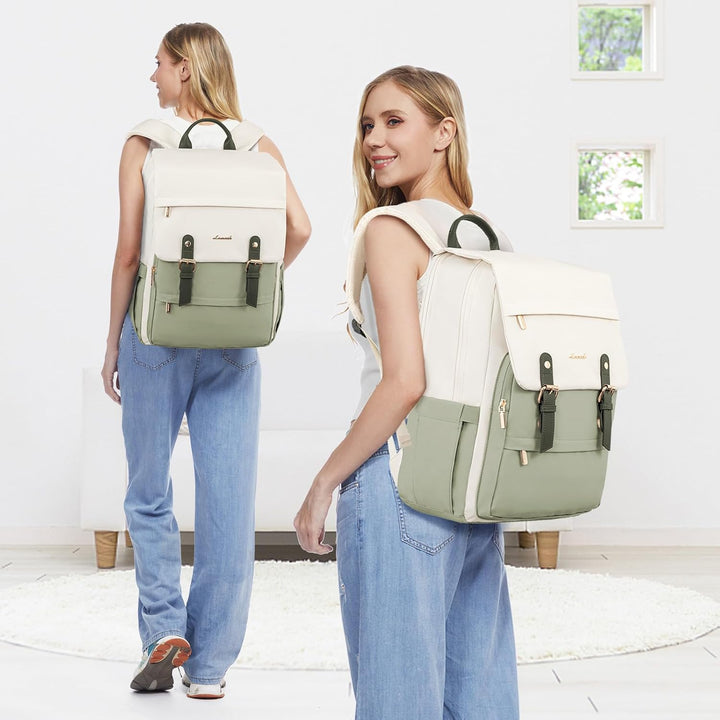LOVEVOOK Mochila para computadora portátil para mujer, mochila de v...