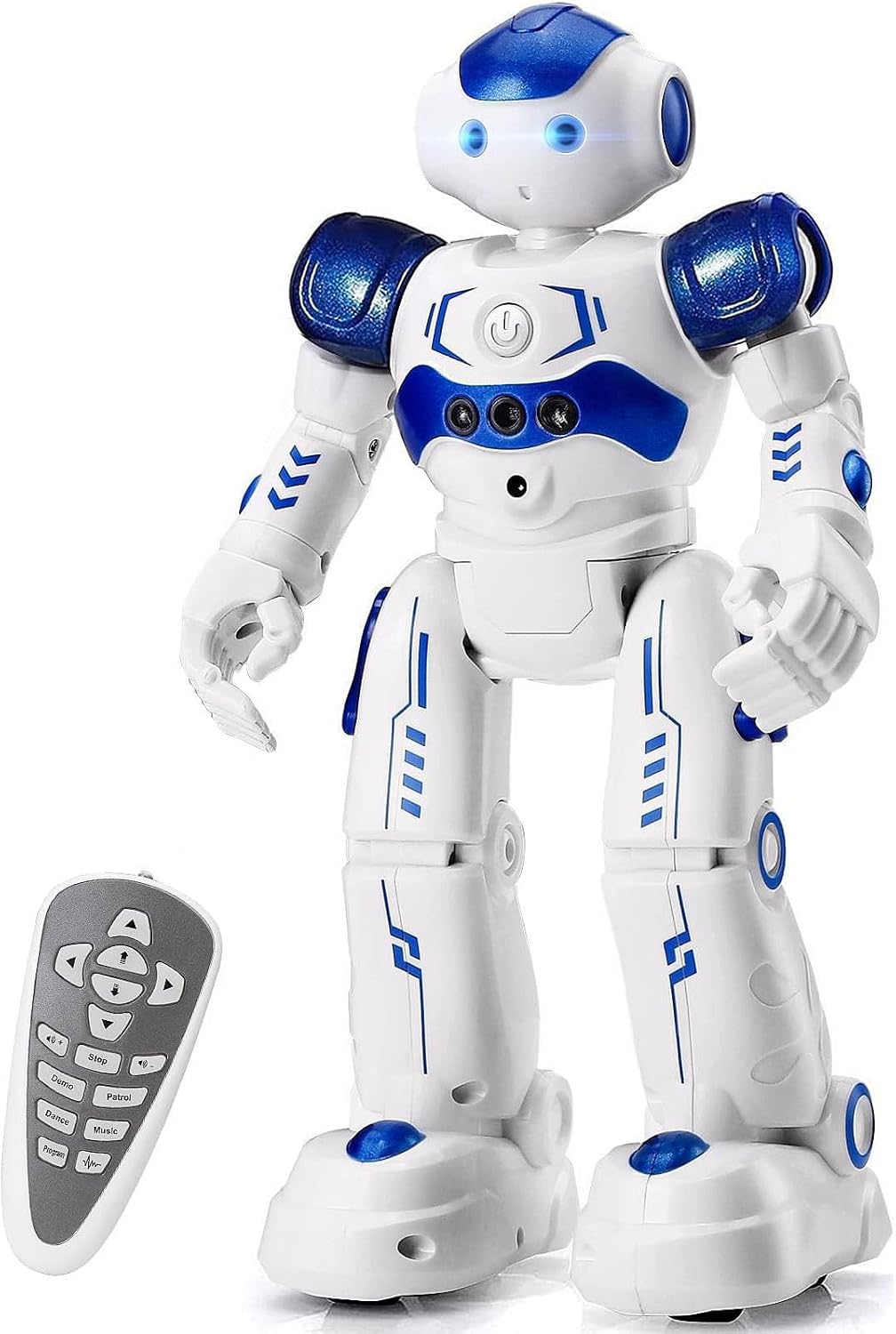 KingsDragon - Robot RC, juguetes para niños, gestos y detección programable, robot inteligente a control remoto para niños de 3 a 8 años, regalo de cumpleaños