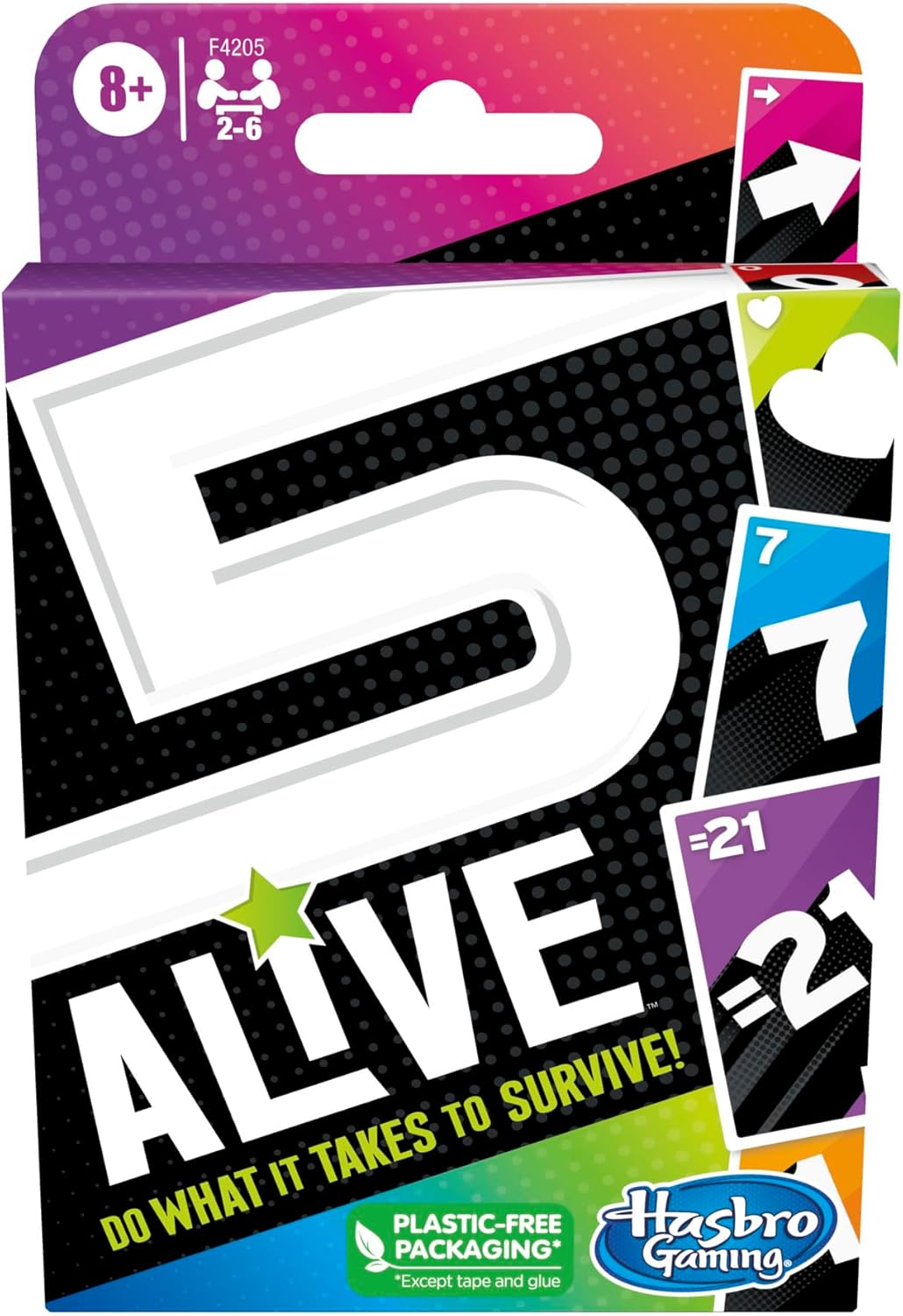 Hasbro Gaming Juego de cartas de 5 vivos juego de ritmo