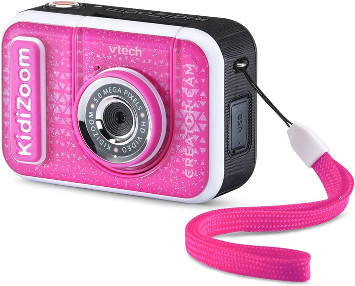 VTech KidiZoom Creator Cam, Rosa con Brillantina