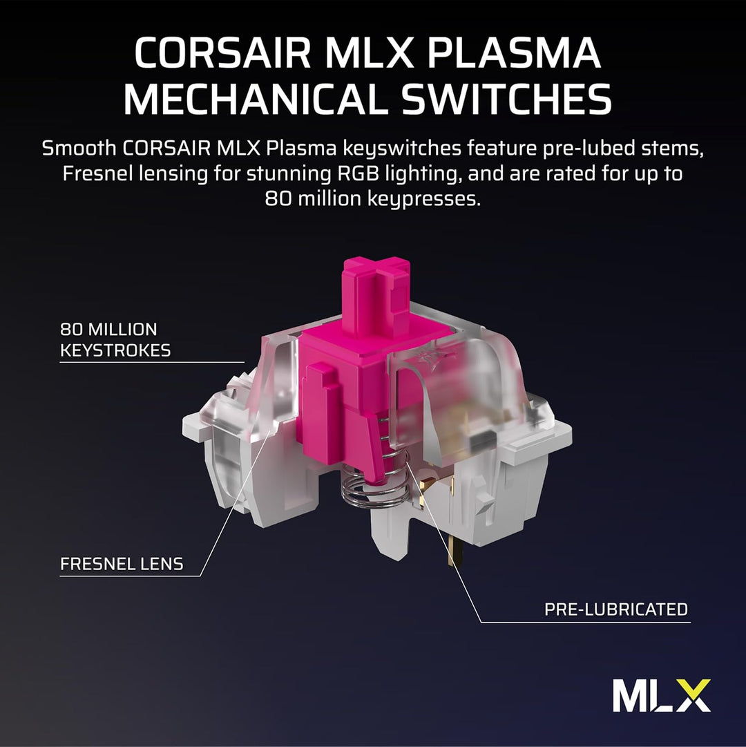 Corsair Teclado mecánico inalámbrico para juegos RGB Vanguard 96 \u...