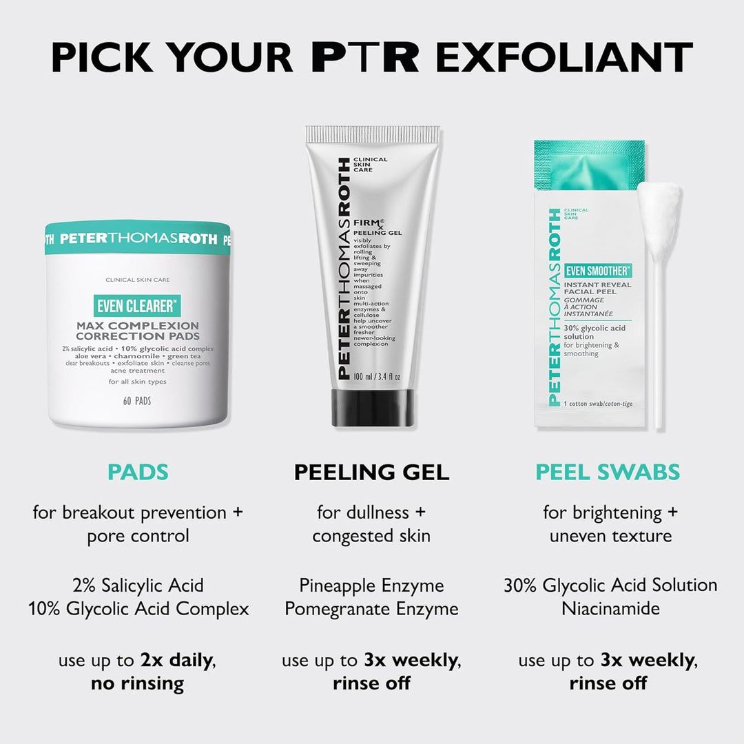 Peter Tomás Roth | Gel exfoliante FIRMx® | Exfoliante facial suave...