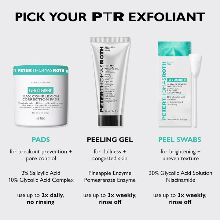 Peter Tomás Roth | Gel exfoliante FIRMx® | Exfoliante facial suave...