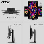 msi MAG 274QP QD-OLED X24 Monitor de juegos WQHD de 27 pulgadas, pa...