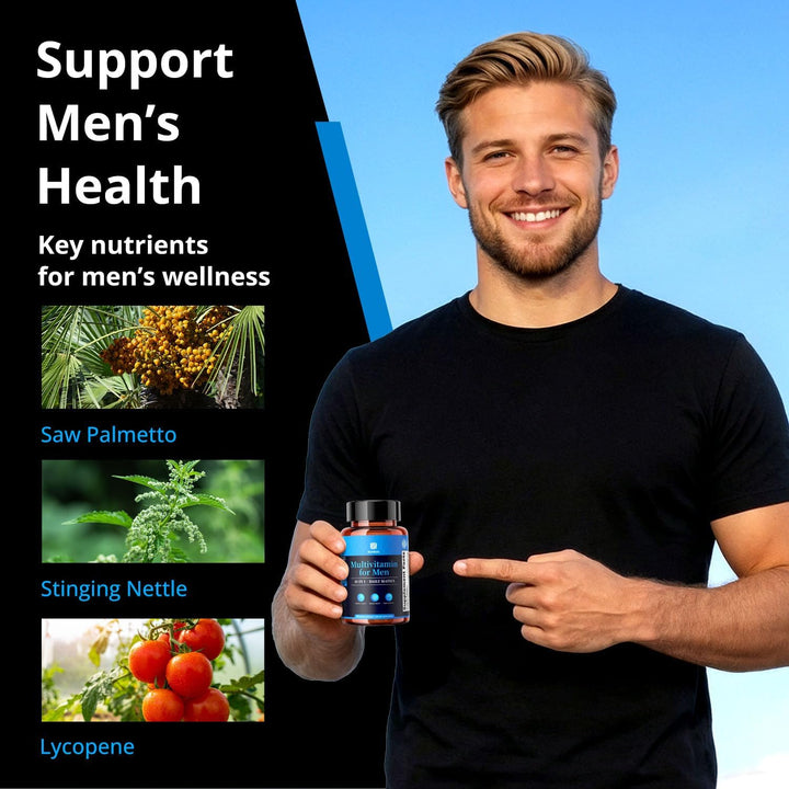 Multivitamínico para hombres con metilfolato y palma enana american...