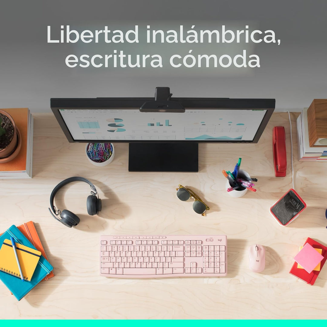 Logitech MK270 - Combo de teclado y mouse inalámbricos para Windows...