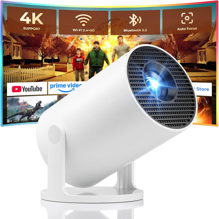 Mini proyector, proyector portátil con WiFi y Bluetooth, aplicacion...