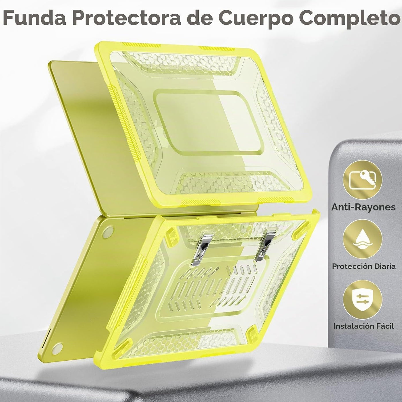 HXCASEAC Funda para MacBook Neo de 13 pulgadas con soporte, cubiert...