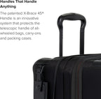 TUMI Aerotour - Maleta de mano grande expandible con 4 ruedas, 21.75 pulgadas, color negro