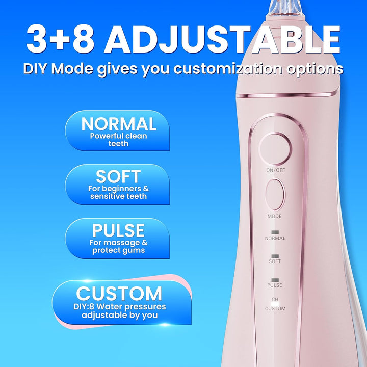 Oralfree Irrigador de agua con púas dentales - Irrigador oral inalá...