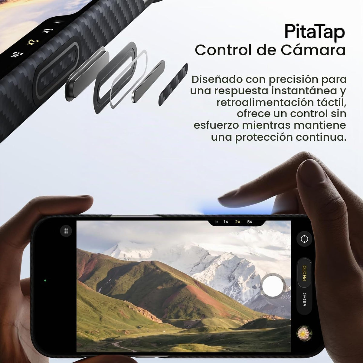 pitaka Funda para iPhone 18 Pro de 6.3" con sensación sin funda, negro y