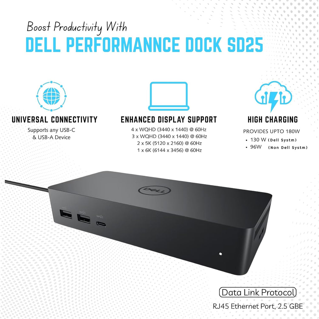 Estación de acoplamiento Dell Pro Smart Dock SD25 USB-C 4, administración