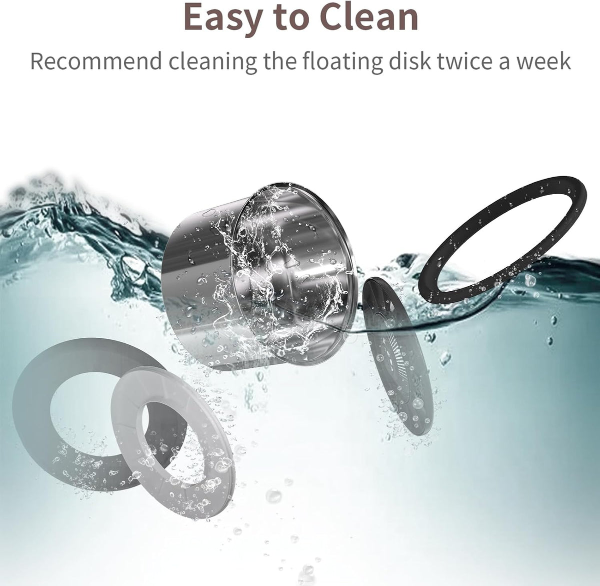 Tazón de agua para perros de 6.5 L, sin derrames, 1.6 galones, tazón de agua de acero inoxidable para perros, gran capacidad, sin salpicaduras, comedero lento con alfombrilla antideslizante para bebedores desordenados, 6.5 L+2 filtros