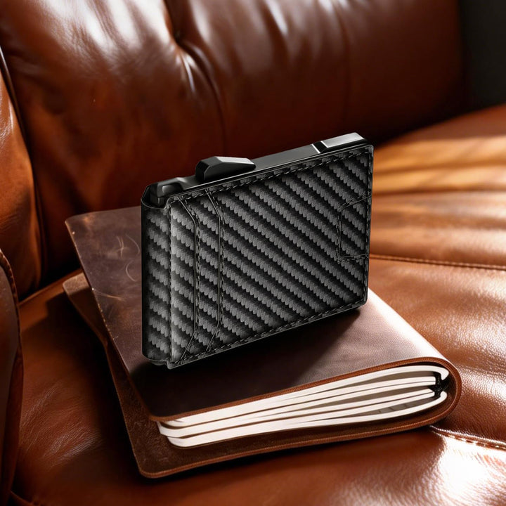 RUNBOX Cartera minimalista para hombre con capacidad para 14 tarjet...