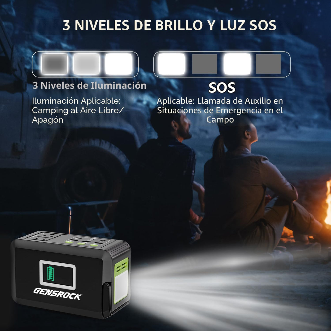 GENSROCK - Batería portátil de 24,000 mAh, cargador portátil para l...