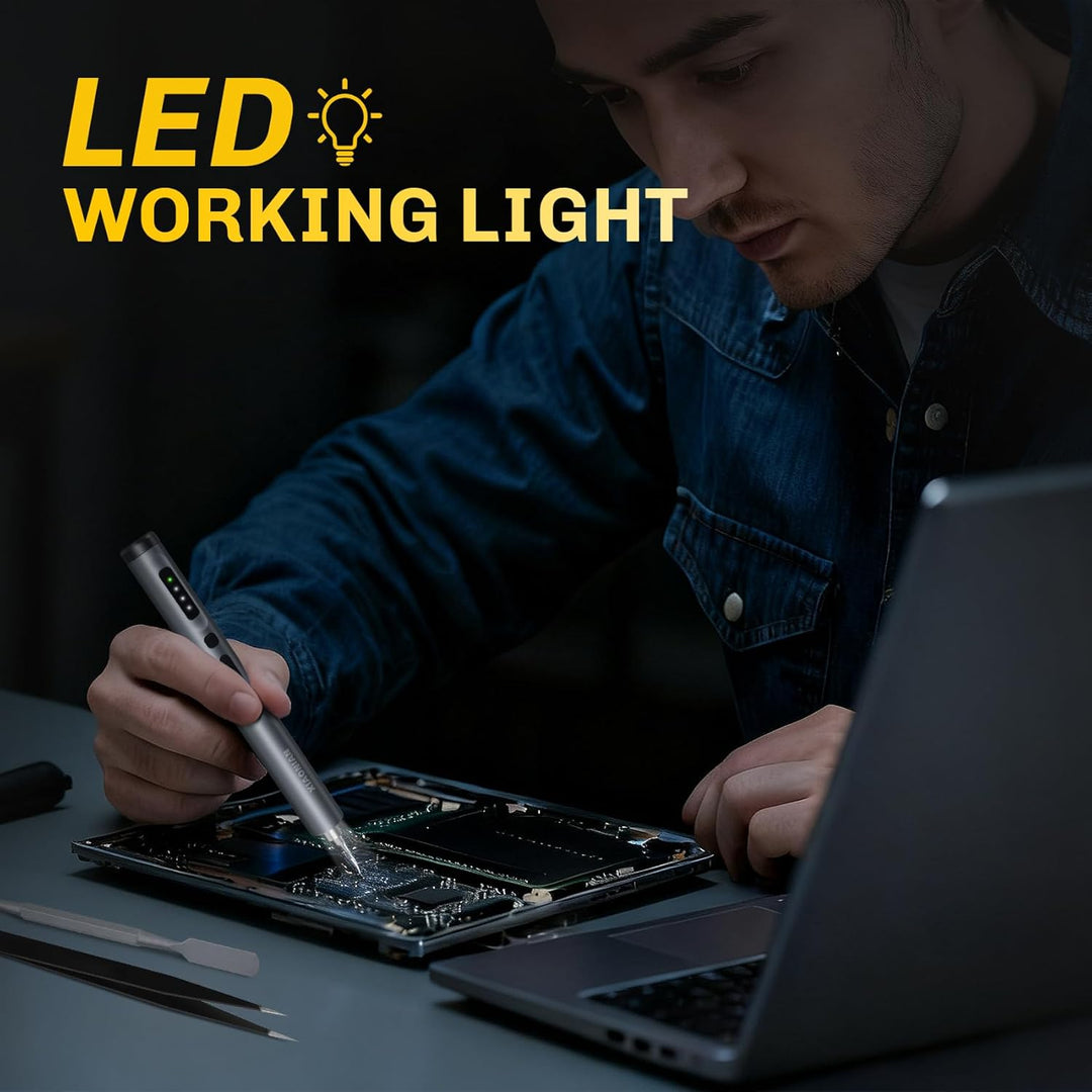 Juego de destornilladores eléctricos de precisión de 3.7V, 50 en 1...