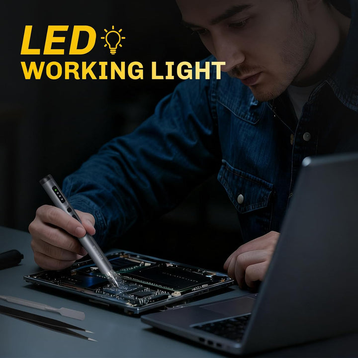 Juego de destornilladores eléctricos de precisión de 3.7V, 50 en 1...