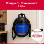 Koblenz WD-2.5L Aspiradora en seco y húmedo, accesorios incluidos, 2.5 PHP