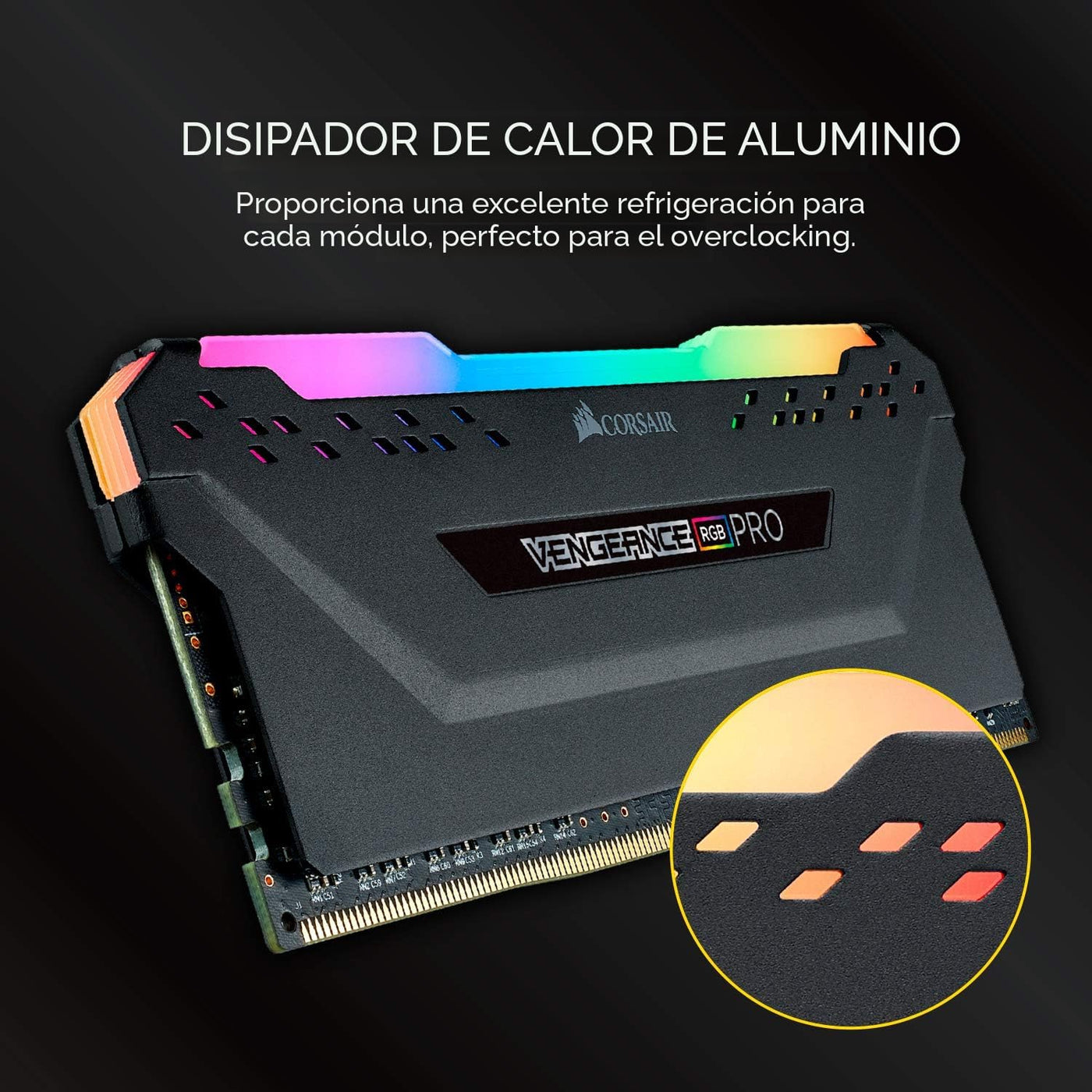 CORSAIR Vengeance RGB PRO DDR4 RAM 32GB (2x16GB) 3200MHz CL16-20-20...